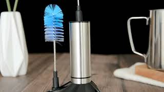 Electric Milk Frother Powered by AAA Batteries milkfrother milkfoam foammaker coffeetools [upl. by Hallagan415]