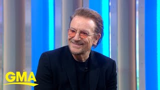 Bono talks new memoir ‘Surrender 40 Songs One Story’ l GMA [upl. by Teddi6]