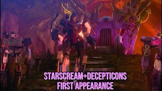 Starscreamdecepticons first appearance megatron vs Starscream fight transformers one [upl. by Ibbed]