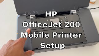 HP OfficeJet 200 Mobile Printer Set Up and Review [upl. by Elleivap]