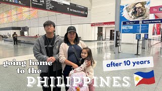 Going back home to the Philippines after 10 years🇵🇭  Long layover in Japan  Ep1 Travel Days [upl. by Ainez]