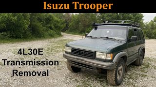 1995 Isuzu Trooper Transmission Removal [upl. by Riay231]