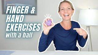 Finger and Hand Strengthening Exercises with a Ball No Gripping [upl. by Neyut610]