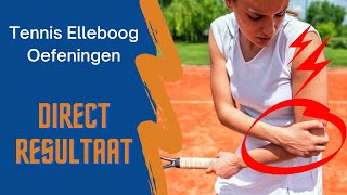 Tennis Elleboog Oefeningen Direct Resultaat [upl. by Eyahs323]