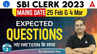 SBI Clerk 2023  SBI Clerk Mains English Expected Questions Class 2 By Santosh Ray [upl. by Straus340]