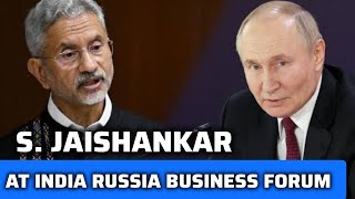 S Jaishankar Powerful Speech on India  Russia Business Forum [upl. by Loella]