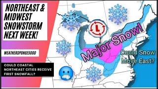 MAJOR NortheastMidwest Snowstorm Expected [upl. by Clayson703]