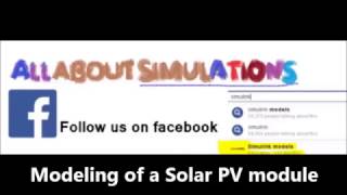 Solar Panel model in Simulink  The Easiest method [upl. by Lebana]