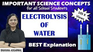 Electrolysis of Water  Chemical Effects of Current  Science  Electrochemistry  Class X Science [upl. by Ycnay]