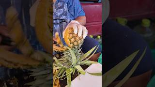 Pineapple Cutting Skill Fruits Cutting Skill streetfood [upl. by Berkie]