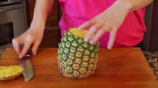 PINEAPPLE CUTTING Easy and Best Method [upl. by Argile]