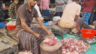 Super Powerful Butcher Cutting Beef In Meat Market 🥩 🍖 [upl. by Kamin20]