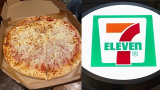 7 Eleven Pizza Review  7 Eleven Take and Bake Pizza [upl. by Ardnuhsal]