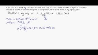 Example of an advanced stoichiometry problem [upl. by Meggi]