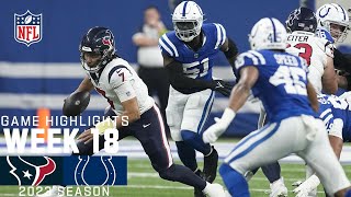 Houston Texans vs Indianapolis Colts  2023 Week 18 Game Highlights [upl. by Auberon]