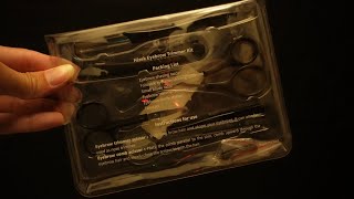 yooooo Relaxing Eyebrow Trimmer Kit ASMR [upl. by Argyle622]