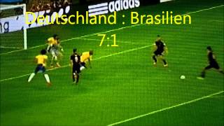 Alle Tore  Deutschland VS Brasilien  71  Halbfinale WM 2014 [upl. by Eeloj]