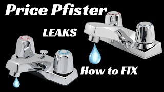 Price Pfister LEAKING Bathroom Faucet Repair fast DIY [upl. by Fanni]