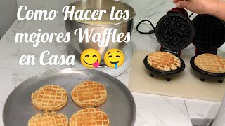 Homemade Wafflers Esponjosos y Deliciosos [upl. by Analaj]