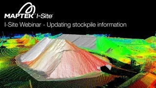 ISite Webinar  Updating Pit Topography and Stockpile Information with Minimal Scanning [upl. by Gildea888]