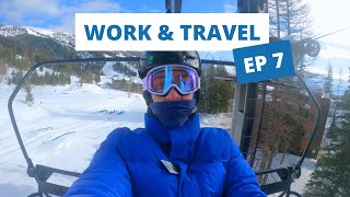 SKI VLOG WHITEFISH  Work and Travel EP 7 [upl. by Anairt]