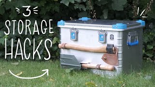 Make the most of your Storage Boxes  3 Clever Camping Hacks [upl. by Isolt182]