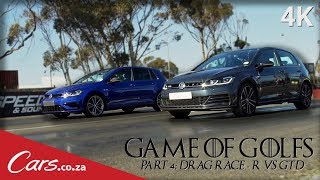 Drag Race VW Golf GTD vs Golf R [upl. by Eened]