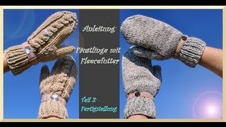 Handschuhe stricken  Teil 3  Fertigstellung [upl. by Anoiek]