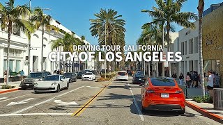 Full Version LOS ANGELES  Driving California Wilshire Boulevard Beverly Hills Santa Monica 4K [upl. by Aicena238]