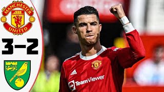 Man United vs Norwich Highlights 3  2 HD 2022 [upl. by Audrye]