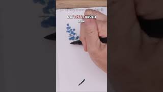 Drawing Blue Wildflowers with Markers [upl. by Sibilla721]