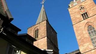 Uhrschlag prot Kirche Neustadt  Weinstraße 1900 Uhr [upl. by Hanid420]