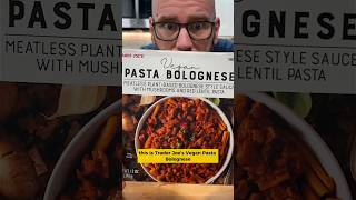 Trader Joes Vegan Bolognese taste test veganfood traderjoes tastetest [upl. by Socem]