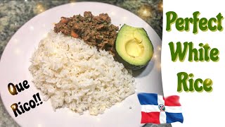 How to make Perfect White Rice I Dominican Style [upl. by Nytram]