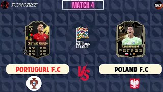 Portugual FC VS Poland FC nations league FC mobile gameplay nationsleague viralvideo eafc24 [upl. by Ahsilat]