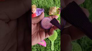 Bachonkishorts barbie doll makeup brushes [upl. by Yboc]