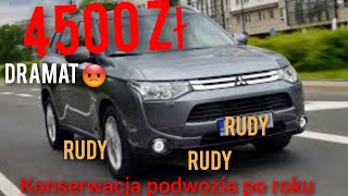 Jak wygląda konserwacja podwozia za 4️⃣5️⃣0️⃣0️⃣ po roku  🤬😡 DRAMAT mitsubishi Outlander [upl. by Riegel]