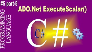 part5 executescalar method in c executescalar  AdoNet Tutorial [upl. by Iralav]