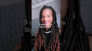 styling braidsbraidsknotlessbraids [upl. by Ydnal]