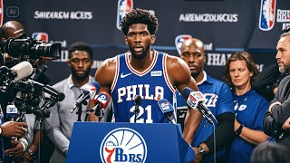 Joel Embiid Suspended After Altercation with Reporter – NBA Controvers [upl. by Dulce]