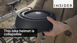 This bike helmet is collapsible [upl. by Yesteb156]