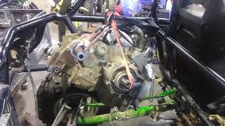 Artic cat wildcat 1000  Motor tear down n remove 4 [upl. by Inaffyt]