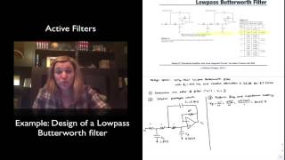 Example Design of a lowpass Butterworth filter [upl. by Kloman]