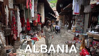 BERAT CASTLE ONUFRI ICONOGRAPHIC MUSEUM KRUJA BAZAAR amp CASTLE in ALBANIA [upl. by Atikram]