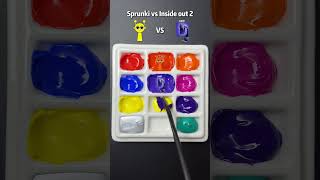 Sprunki vs Inside out Part 2 Guess the mixed color satisfying colormixing sharkzhan [upl. by Edgard]