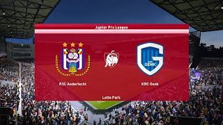 Anderlecht  Genk  First Division A 20232024  eFootball [upl. by Martens]