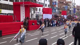 Desfile Escolar 2018 de IE 2035 Carlos Chiyoteru Hiraoka en Av Izaguirre quotLos Olivosquot [upl. by Carolan487]