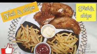 The Best Fish amp Chips with Crispy Batter simple Home Made Recipe [upl. by Nomaj]