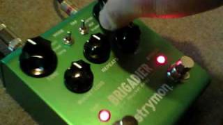 【試奏動画】strymon BRIGADIER dBucket DELAY unit ギターエフェクター [upl. by Nodnart]