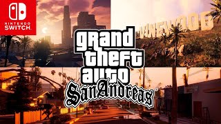 GTA San Andreas  The Definitive Edition Nintendo Switch Oled Gameplaynintendoswitch GTASanAndreas [upl. by Nnawtna2]